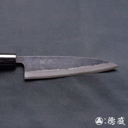 青二　黒打仕上　捌き包丁　朴柄