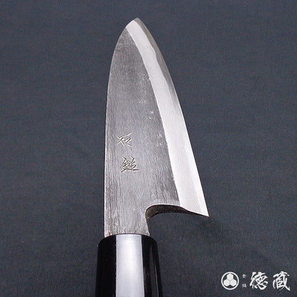 青二 黑面锻造加工 舟行刀 胡桃木手柄