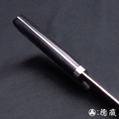 VG1　槌目仕上　三徳包丁　黒ハンドル