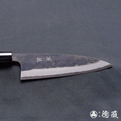白一　黒打仕上　舟行包丁　朴柄