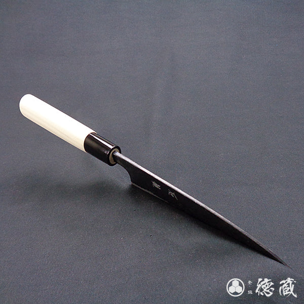 白一　黒打仕上　舟行包丁　朴柄