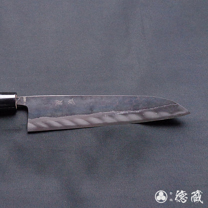 青二 黑面锻造加工 牛刀 胡桃木手柄