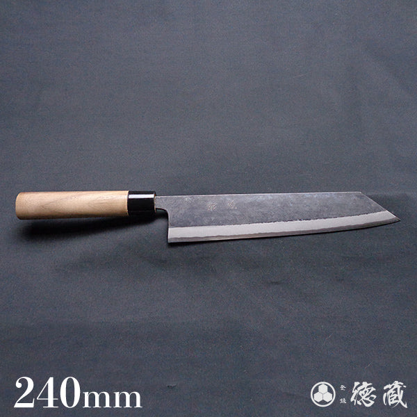 青二　黒打仕上　切付包丁　胡桃柄