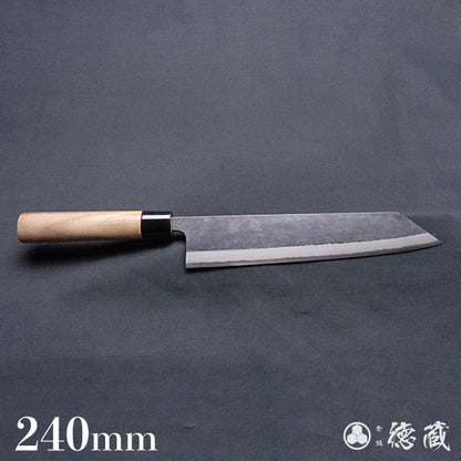 青二　黒打仕上　切付包丁　胡桃柄
