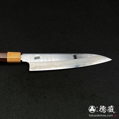 銀三　牛刀包丁　紫檀八角