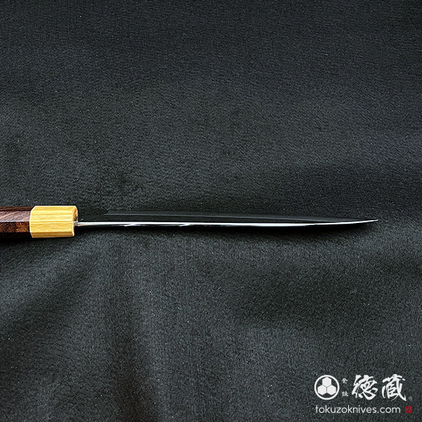 銀三　牛刀包丁　紫檀八角