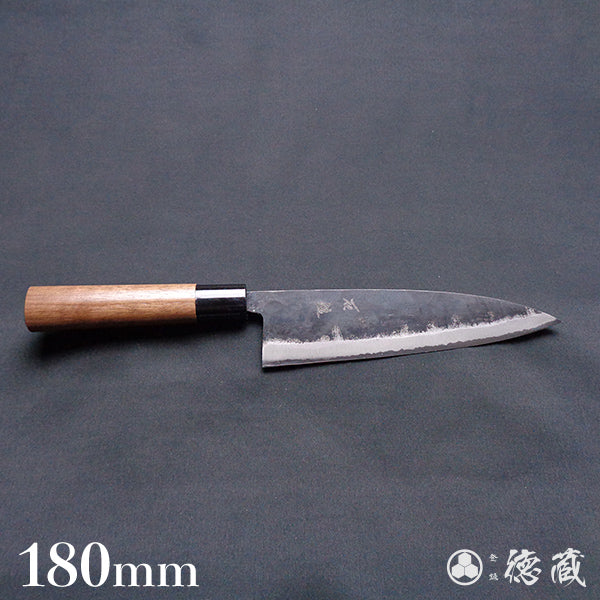青二　黒打仕上　舟行包丁　胡桃柄