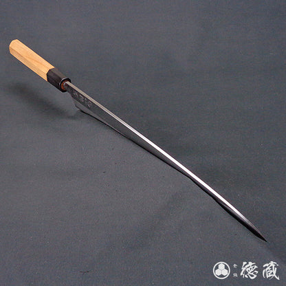 上白鋼　柳刃包丁　イチイ八角柄