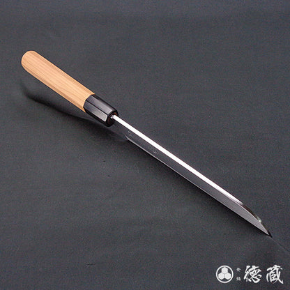 上白鋼　鎌形薄刃包丁　イチイ八角柄