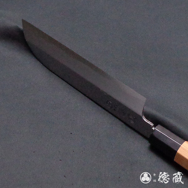 上白鋼　鎌形薄刃包丁　イチイ八角柄