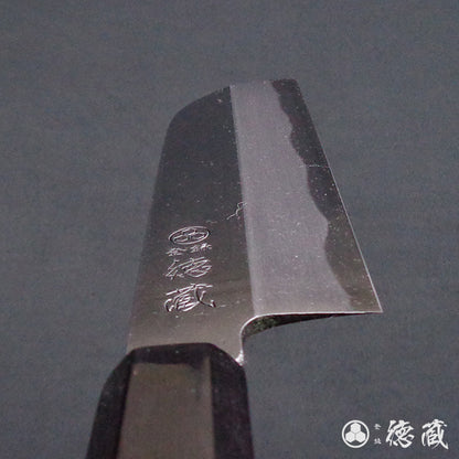 上白鋼　鎌形薄刃包丁　イチイ八角柄