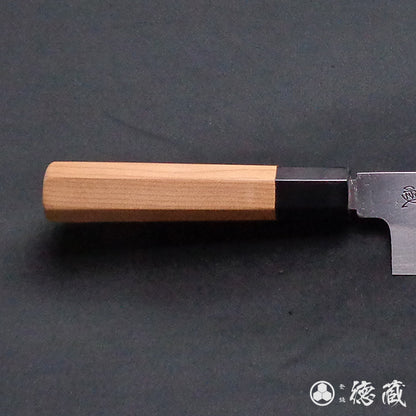 上白鋼　鎌形薄刃包丁　イチイ八角柄