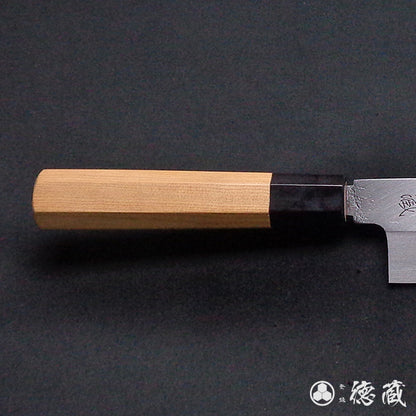 上白鋼　薄刃包丁　イチイ八角柄