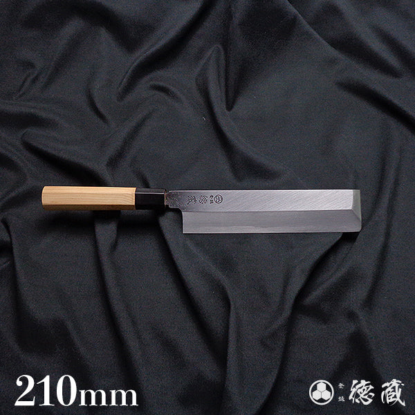 上白鋼　薄刃包丁　イチイ八角柄