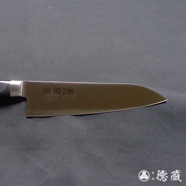 AUS8　磨き仕上　三徳包丁　黒ハンドル