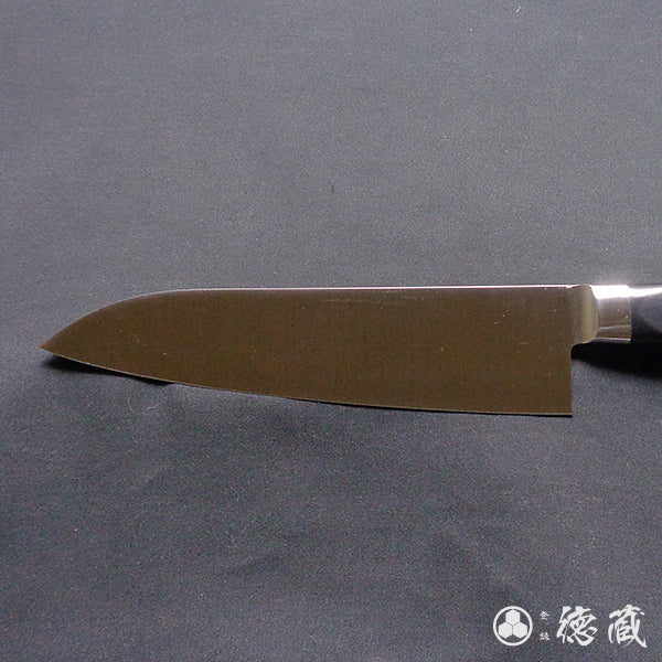 AUS8　磨き仕上　三徳包丁　黒ハンドル
