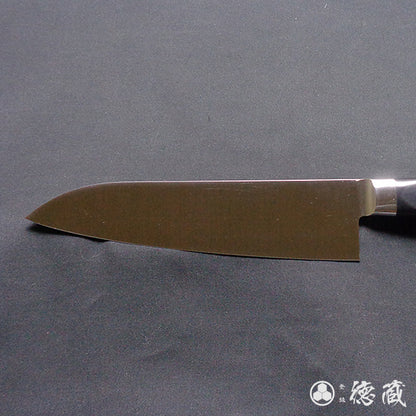 AUS8　磨き仕上　三徳包丁　黒ハンドル