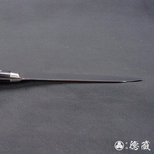 AUS8　磨き仕上　三徳包丁　黒ハンドル