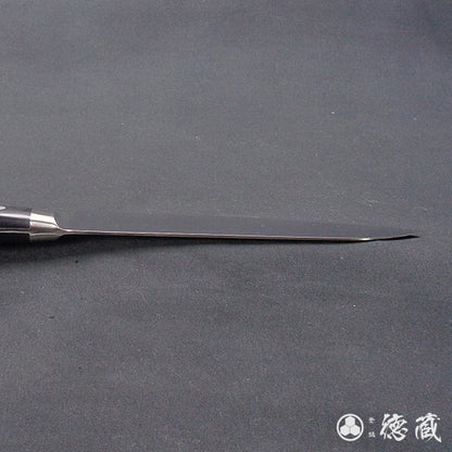 AUS8　磨き仕上　三徳包丁　黒ハンドル