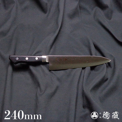 AUS8　洋出刃包丁　黒ハンドル