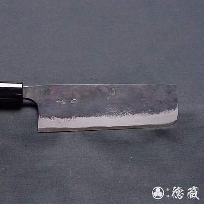 青二　黒打仕上　菜切包丁　朴柄