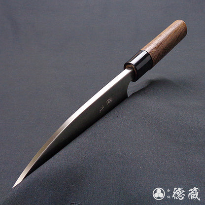AUS8　左　厚出刃包丁　ウエンジ柄