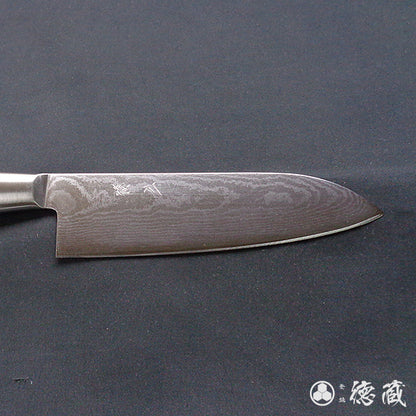 AUS10　ダマスカス　フルメタル　三徳包丁