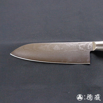 AUS10　ダマスカス　フルメタル　三徳包丁
