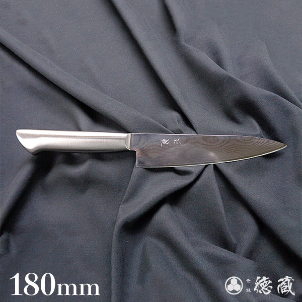 SKD 大马士革 三德刀 黑色手柄