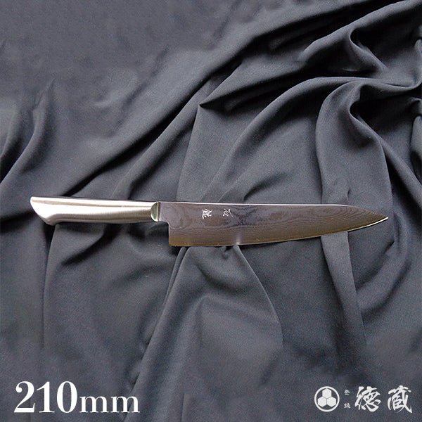 SKD 大马士革 三德刀 黑色手柄