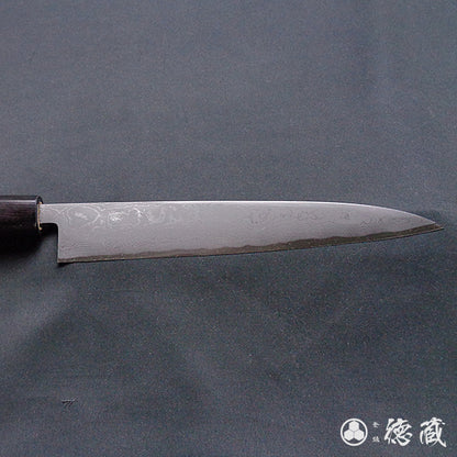青二 大马士革 光面加工 小柳厨刀 胡桃木手柄