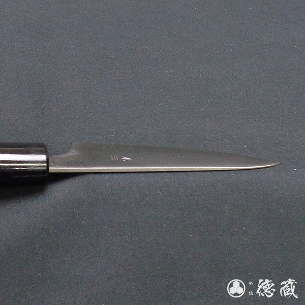 銀三　磨き仕上　ペティナイフ　胡桃柄