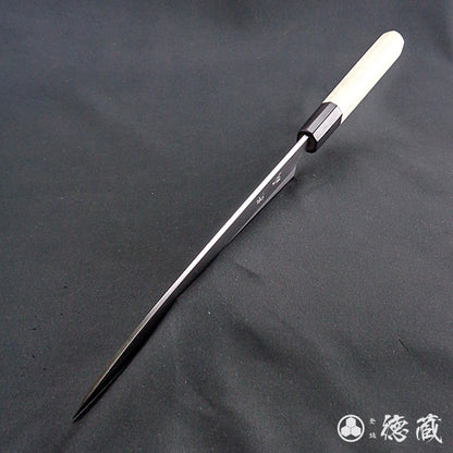 白二　左柳刃包丁　朴八角柄