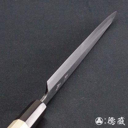 白二　左柳刃包丁　朴八角柄