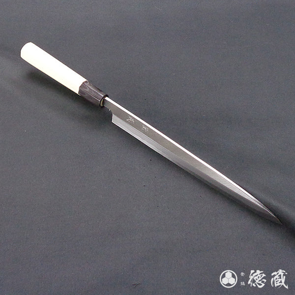 青二　柳刃包丁　朴八角柄