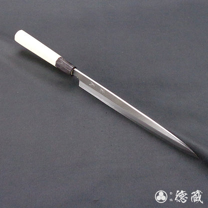 青二　柳刃包丁　朴八角柄