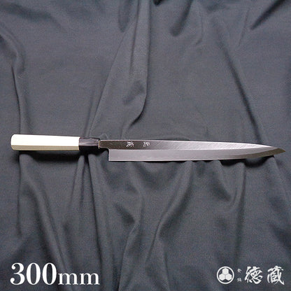 青二　柳刃包丁　朴八角柄