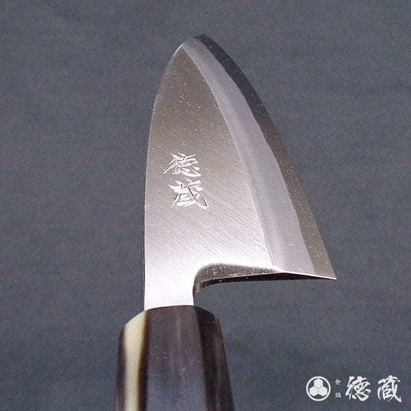 青二　出刃包丁　朴八角柄