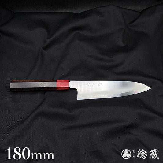 明神直人　直人作　SG2　牛刀包丁　紫檀八角柄