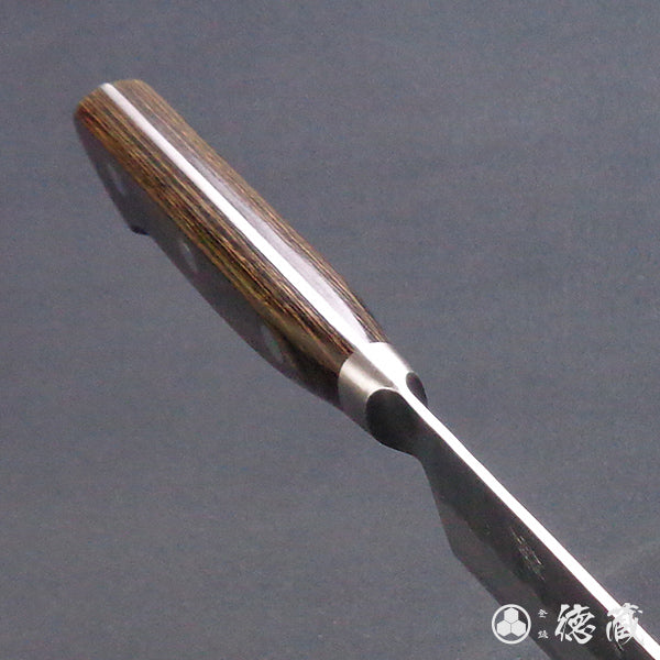 青Ｓ　槌目仕上　筋引包丁　焦茶ハンドル