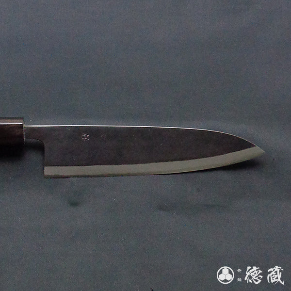 青二　黒肌仕上　伊予型舟行包丁　胡桃柄
