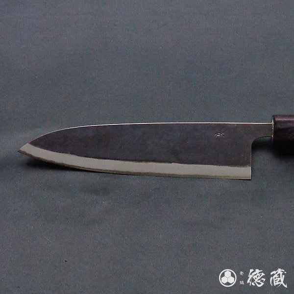 青二　黒肌仕上　伊予型舟行包丁　胡桃柄