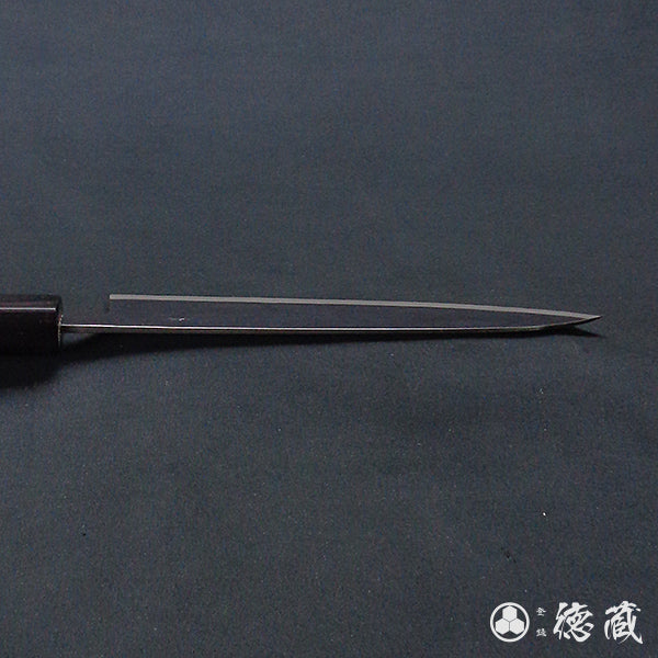 青二　黒肌仕上　伊予型舟行包丁　胡桃柄