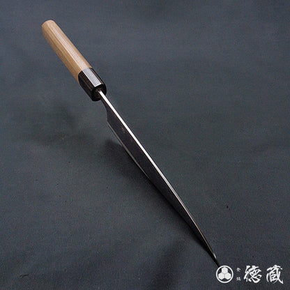 青二　黒肌仕上　伊予型舟行包丁　胡桃柄