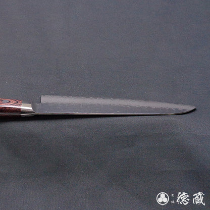 VG10 大马士革 槌面加工 三德刀 红木色手柄