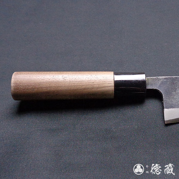 青二　黒打仕上　小出刃包丁　胡桃柄