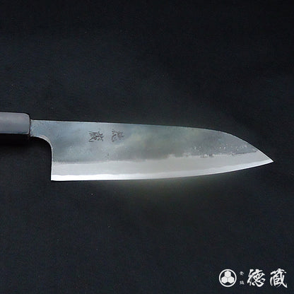 白一　三徳包丁　胡桃八角柄