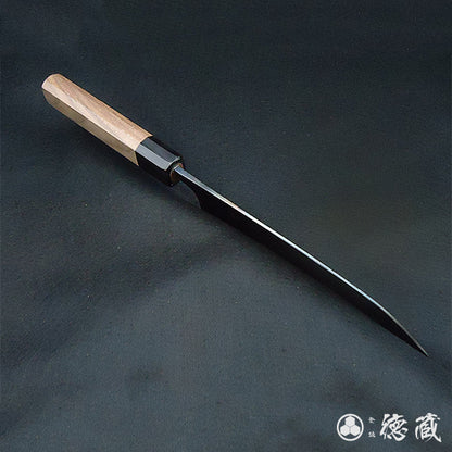 白一　三徳包丁　胡桃八角柄