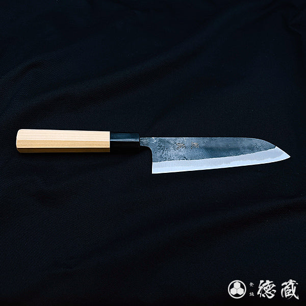 青二　三徳包丁　朴八角柄