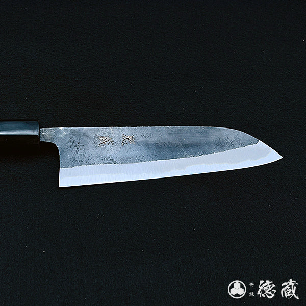 青二　三徳包丁　朴八角柄